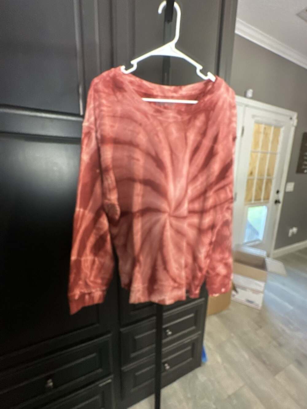 Vintage Canvas by Promesa Pink Tie-Dye Long Sleeve Sweatshirt#1037